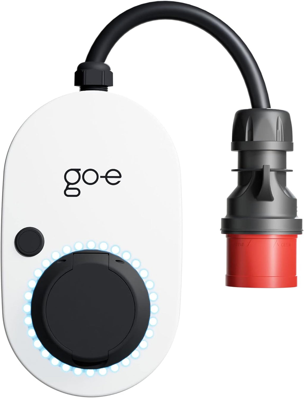 go-e Charger Gemini Flex 11 kW Ladestation Wallbox stationär und mobil Stecker CEE rot 16 A Typ 2 Dose WLAN RFID App