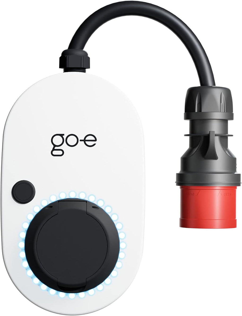 go-e Charger Gemini Flex 11 kW Ladestation Wallbox stationär und mobil Stecker CEE rot 16 A Typ 2 Dose WLAN RFID App