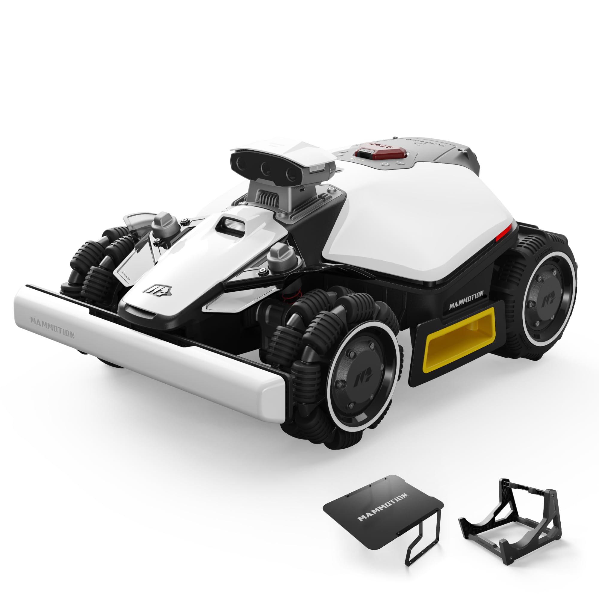 MAMMOTION LUBA Mini 2 AWD 1000 Mähroboter ohne Begrenzungskabel, Empf.1000㎡ Tri-Kamera AI Vision & NetRTK-Positionierung, Auto-Mapping, DropMow-Modus, 80% Steigung, Auto Mehrzonen Kartierung
