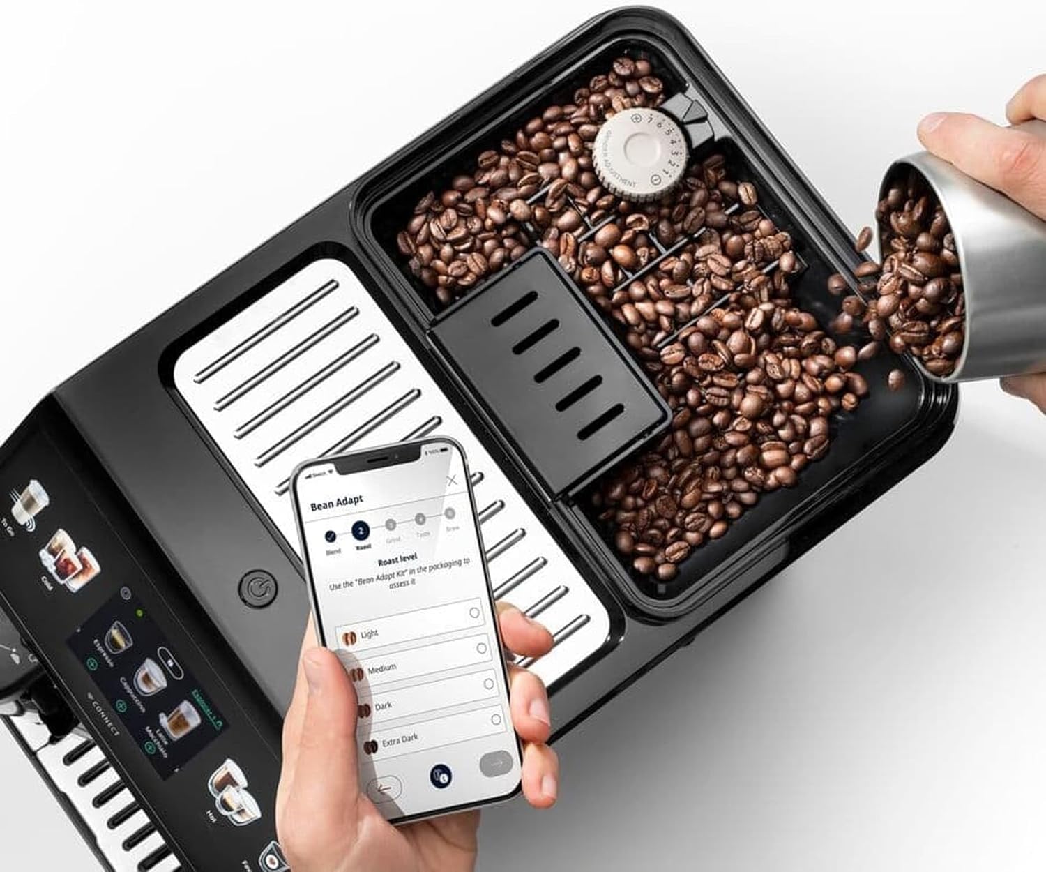 De'Longhi Eletta Explore Cold Brew ECAM450.65.S, Barista Coffee Machine with LatteCrema Hot & Cold, Espresso Machine, Fully Automatic Coffee Machine, Cold Extraction, Touch Display, Silver